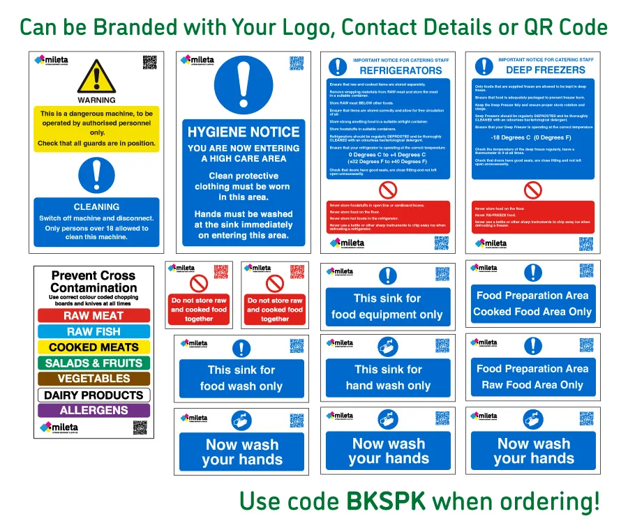 [BC-BKSPK] Catering Health & Safety Starter Sign Pack