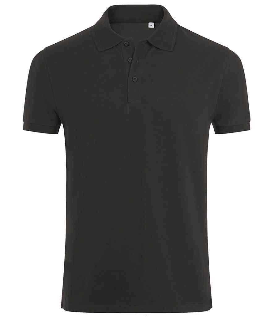 [01708 CHM S] SOL'S Phoenix Piqué Polo Shirt (S, Charcoal Marl)