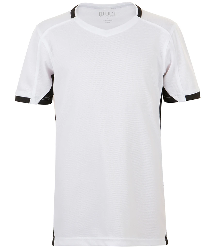 SOL'S Kids Classico Contrast T-Shirt (French Navy/Royal Blue)