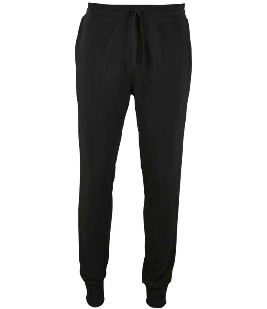 [02084 BLK XS] SOL'S Jake Slim Fit Jog Pants (XS, Black)