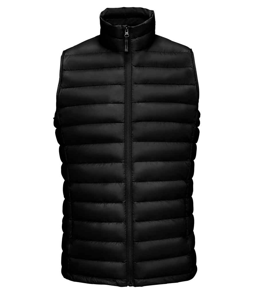 [02889 BLK S] SOL'S Wilson Lightweight Padded Bodywarmer (S, Black)