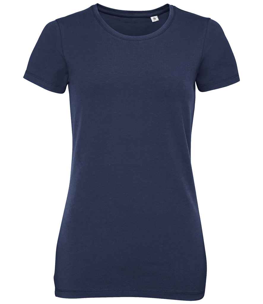 [02946 FNA S] SOL'S Ladies Millenium Stretch T-Shirt (S, French Navy)