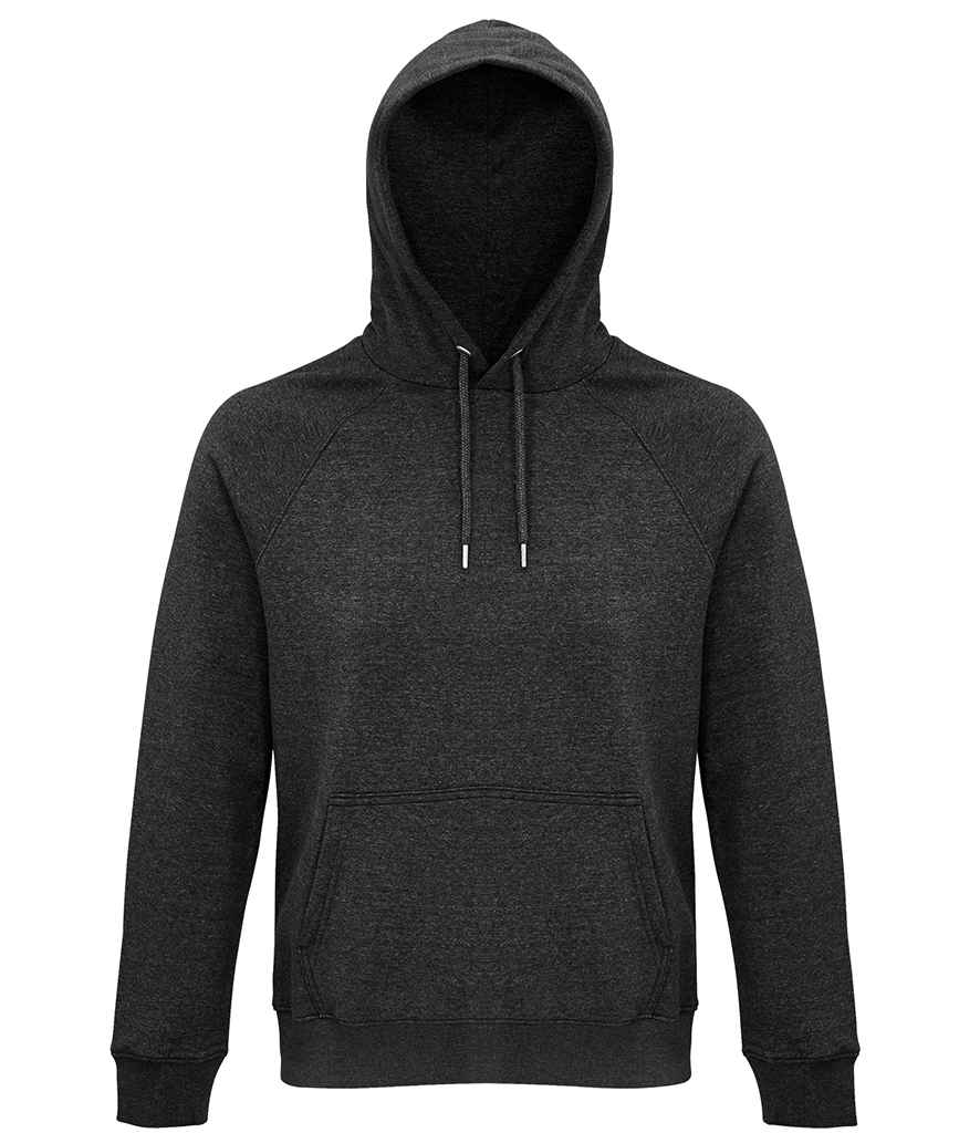 [03568 CHM XS] SOL'S Unisex Stellar Organic Hoodie (XS, Charcoal Marl)