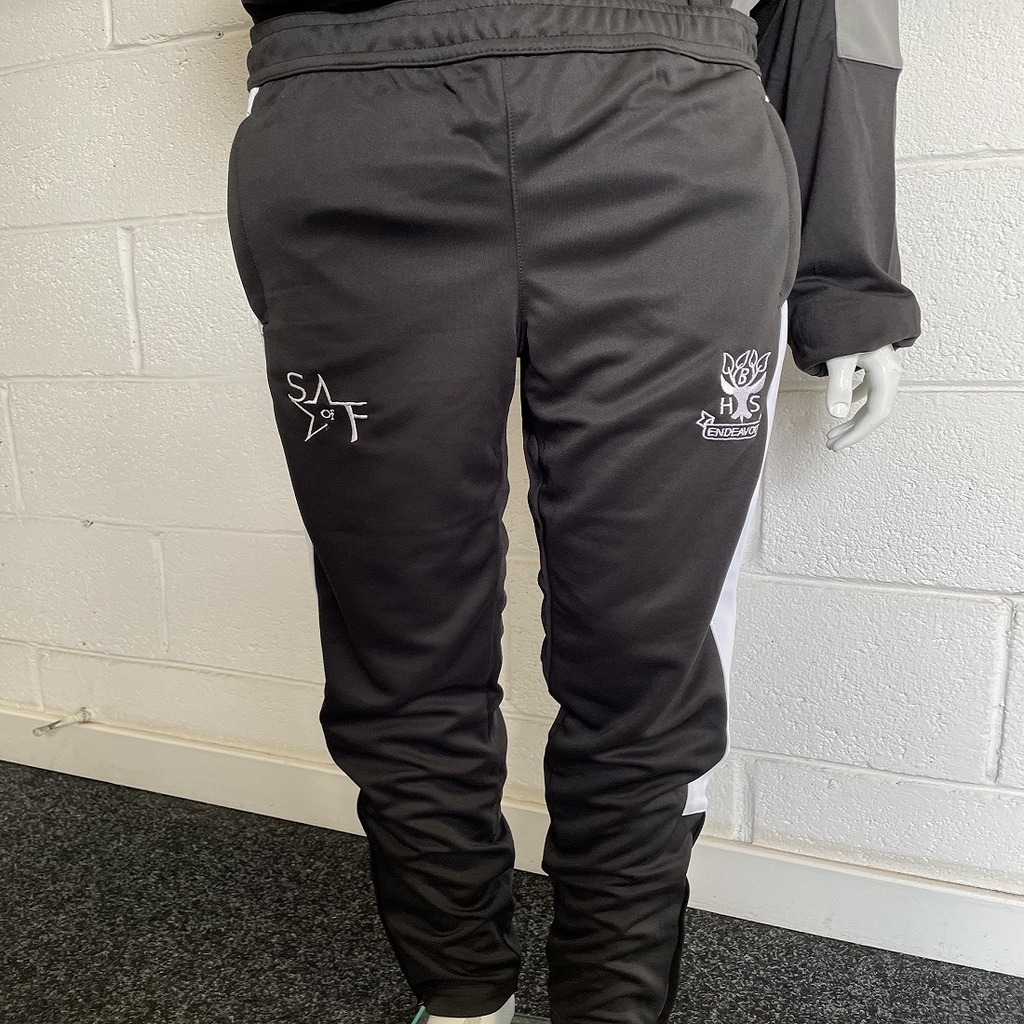 Adult Finden and Hales Knitted Tracksuit Pants with School of Football embroidered Logo's