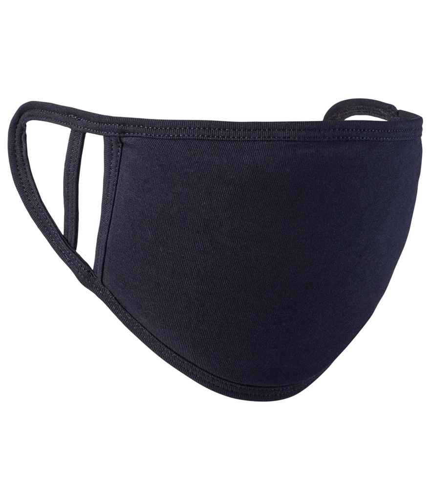 Premier Washable 2-Ply Face Coverings (Pack of 5 Masks) (Black)