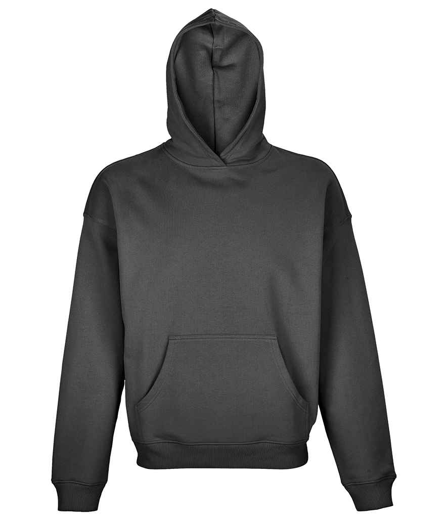 [03813 MGY XS] SOL'S Unisex Connor Oversized Hoodie (XS, Mouse Grey)