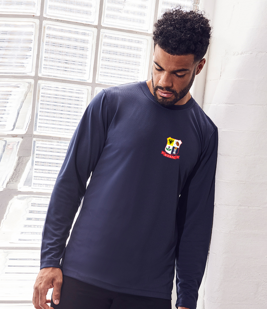 [WDRFC-JC002-S] AWDis Cool Long Sleeve Wicking T-Shirt with WDRFC logo (Small)