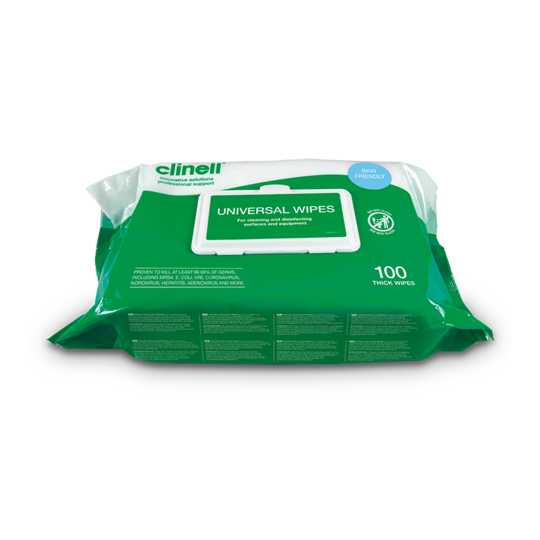 Clinell Universal Surface Wipes 100