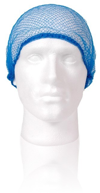 [0117hn] Blue Mesh Disposable Hairnets [144 pack]