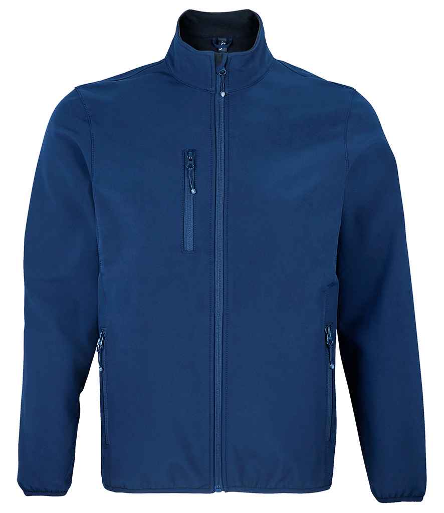 [03827 AYB S] SOL'S Falcon Recycled Soft Shell Jacket (S, Abyss Blue)