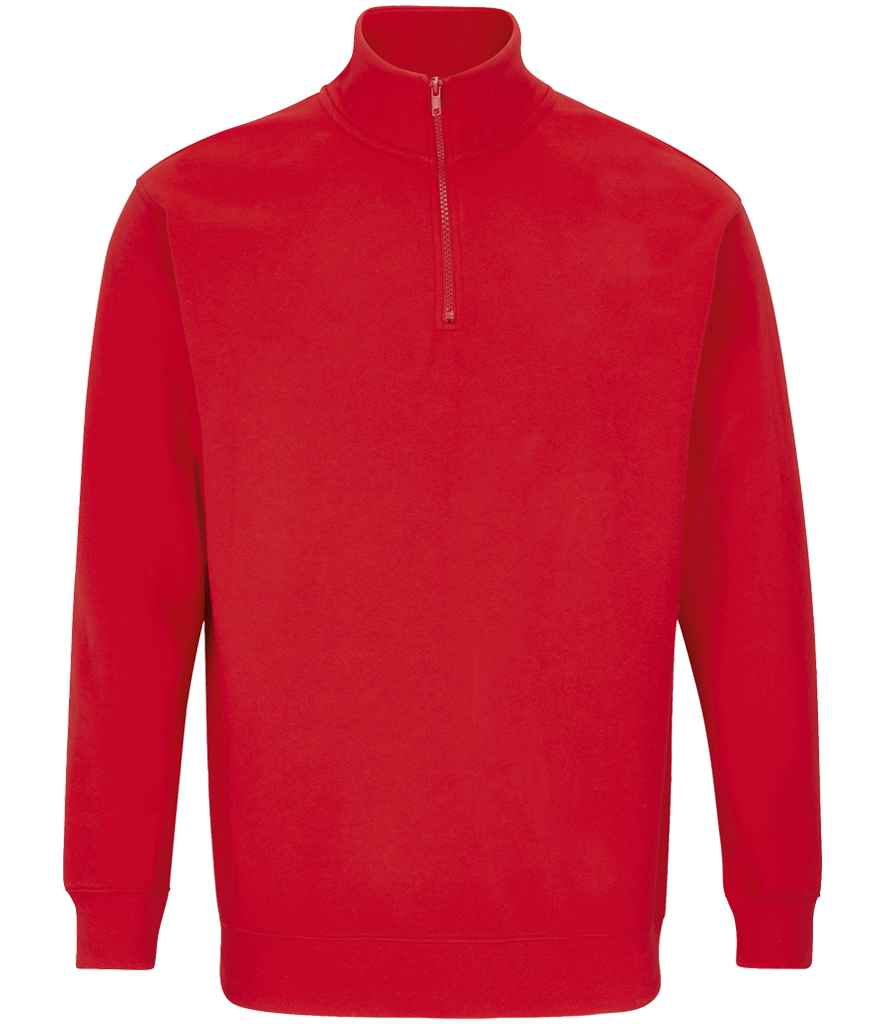 [04234 BRE XS] SOL'S Unisex Conrad 1/4 Zip Sweatshirt (XS, Bright Red)