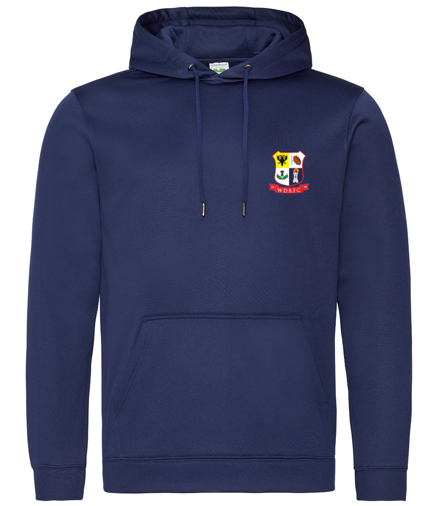 AWDis Sports Polyester Hoodie with WDRFC Logo