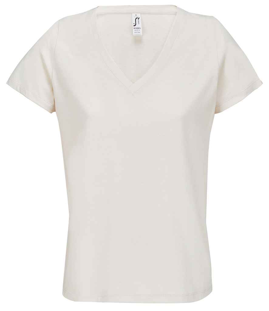 [04766 OFW XS] SOL'S Ladies Regent V Neck T-Shirt (XS, Off White)