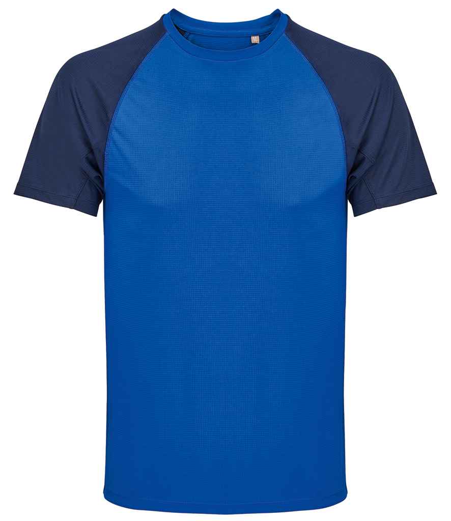 [04787 FN/RY XS] SOL'S Vortex Ripstop Performance T-Shirt (XS, French Navy/Royal Blue)