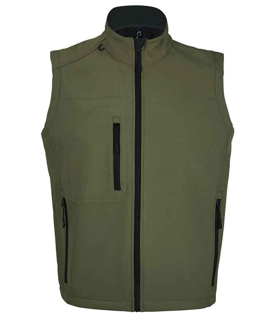 [46601 ARM S] SOL'S Rallye Soft Shell Bodywarmer (Army, S)