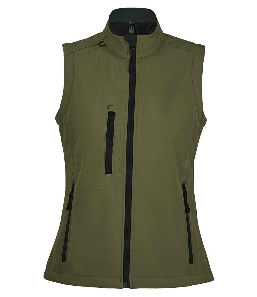SOL'S Ladies Rallye Soft Shell Bodywarmer (S, Army)