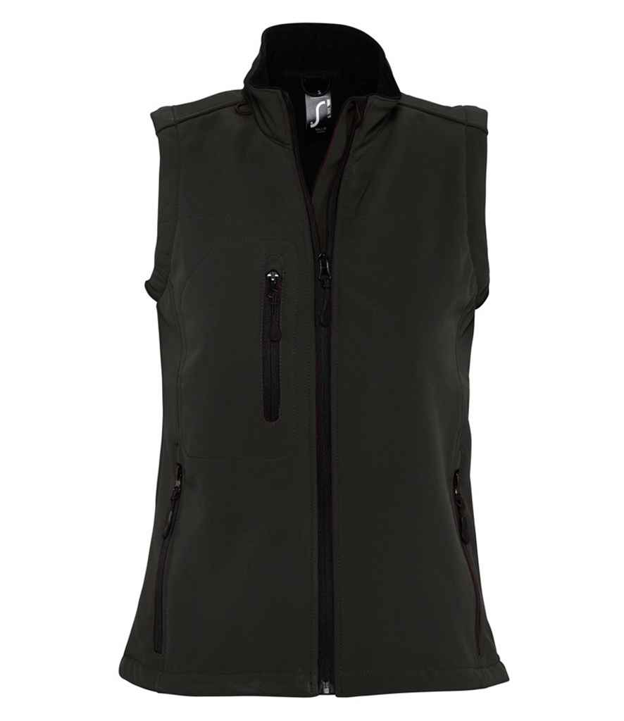 SOL'S Ladies Rallye Soft Shell Bodywarmer (S, Army)