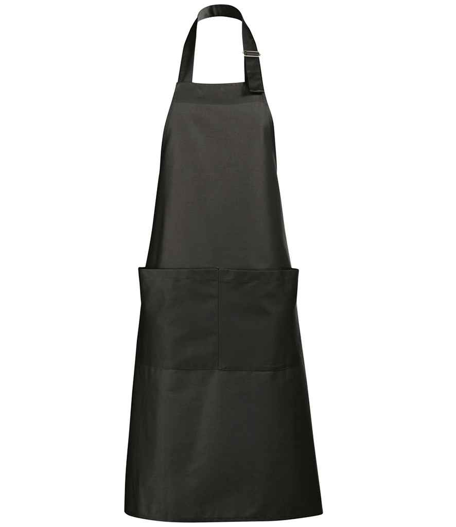 [88010 DGY ONE] SOL'S Gala Long Bib Apron (Dark Grey)