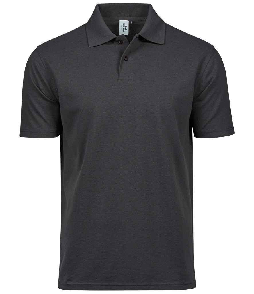[T1200 DGY XS] Tee Jays Power Organic Piqué Polo Shirt (XS, Dark Grey)