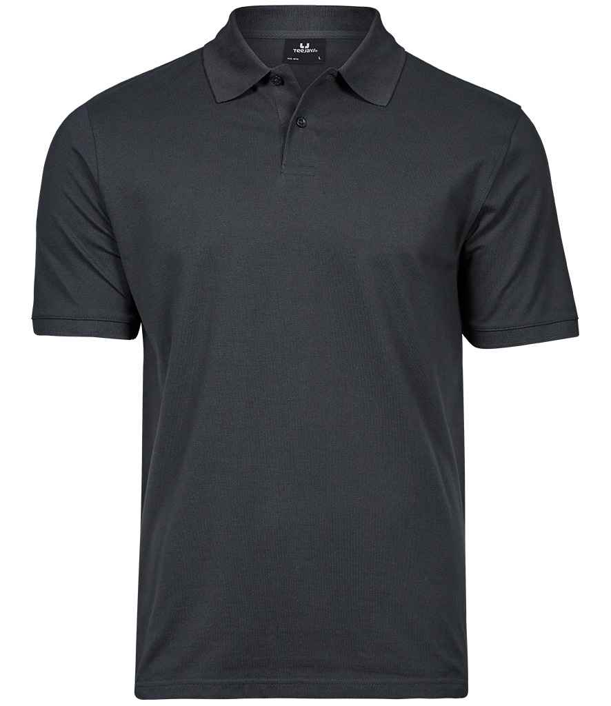 [T1400 DGY S] Tee Jays Heavy Cotton Piqué Polo Shirt (S, Dark Grey)