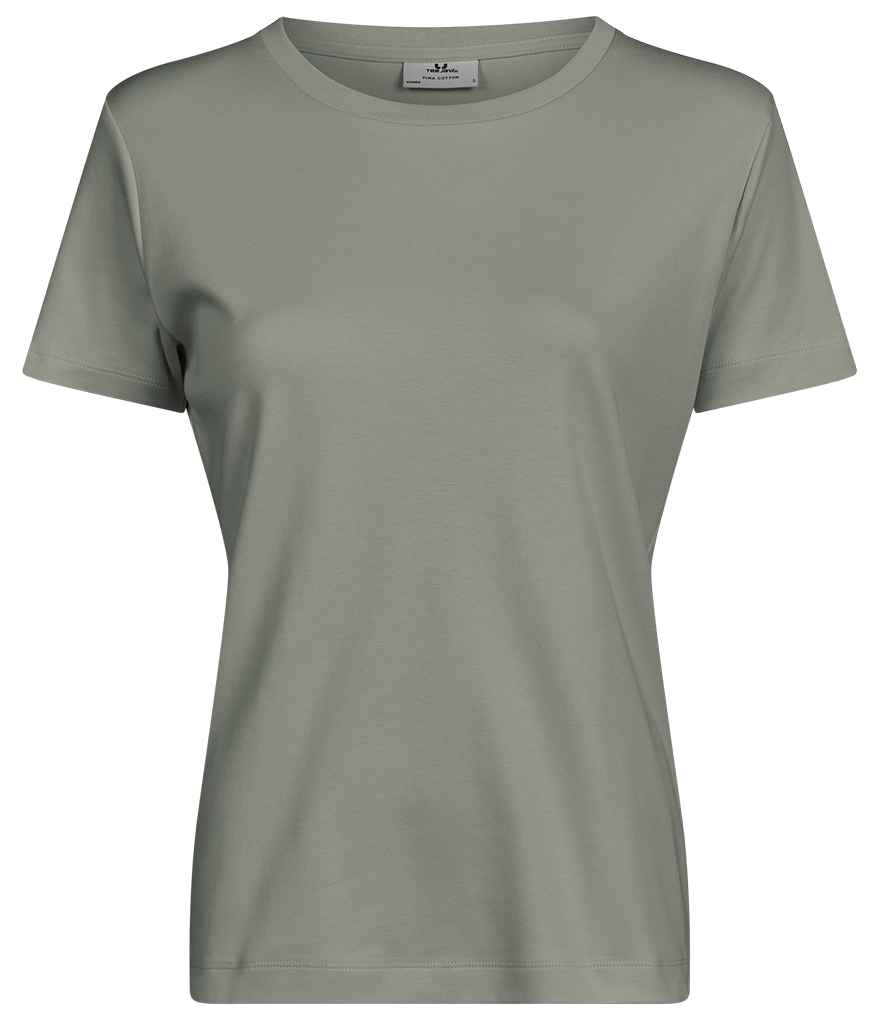 [T1451 SAG S] Tee Jays Ladies Pima Cotton T-Shirt (S, Sage)