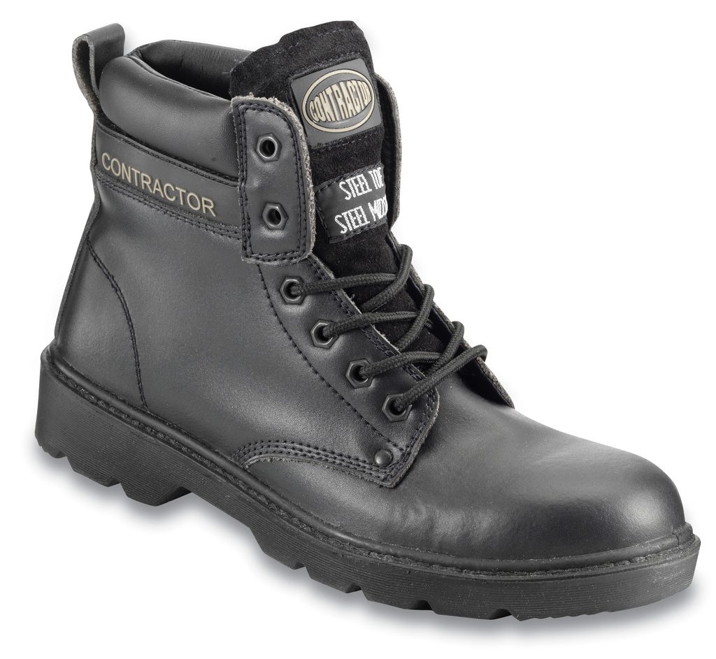 Contractor Black 6" Safety Boots (6)