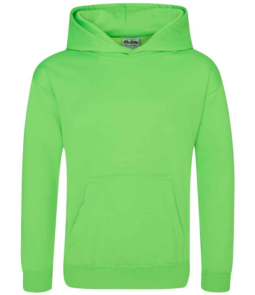 [JH004B ELG 3-4] AWDis Kids Electric Hoodie (3-4, Electric Green)