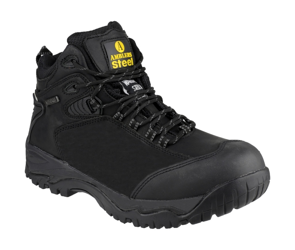 Safety Boots Black Waterproof Hiker Style. Loop Lacing (3)