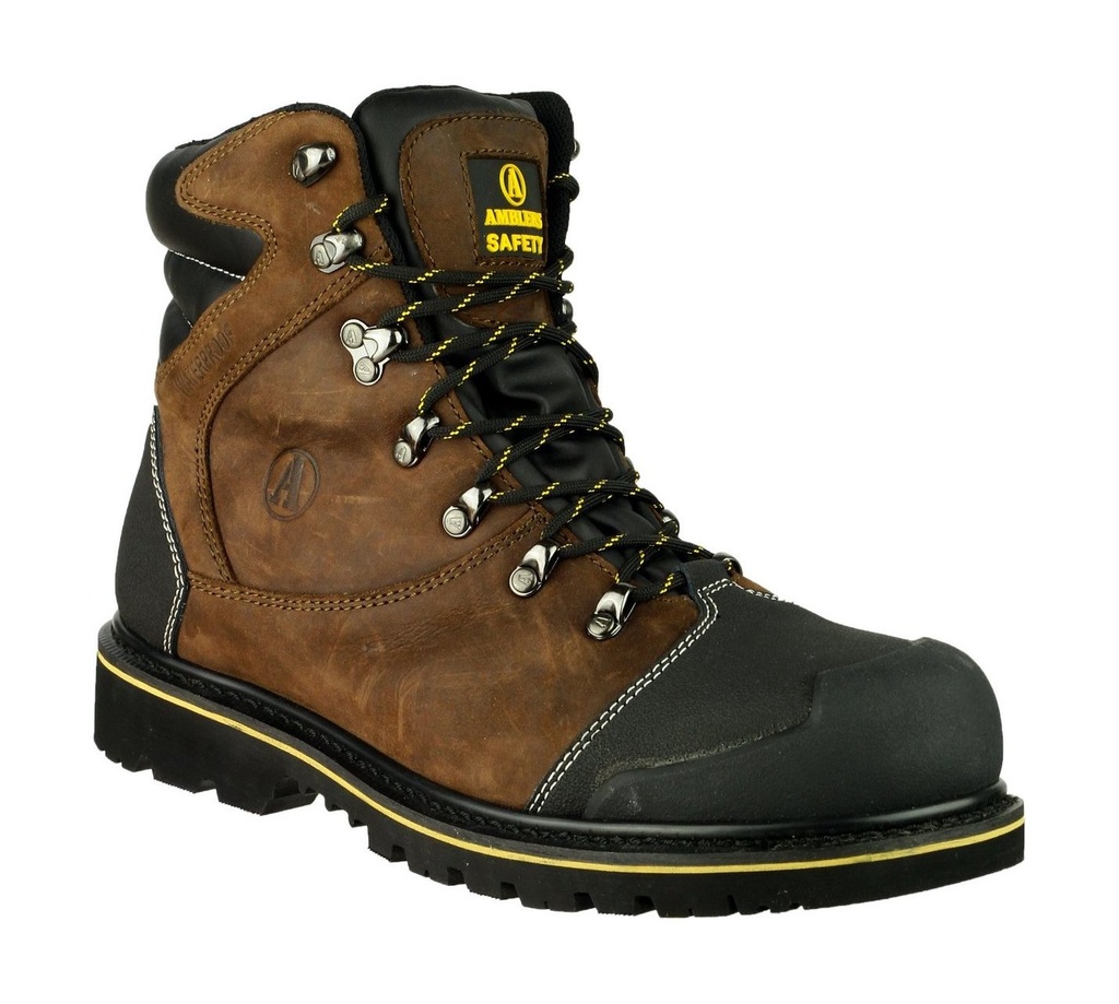 Goodyear Welted Safety Boots Brown