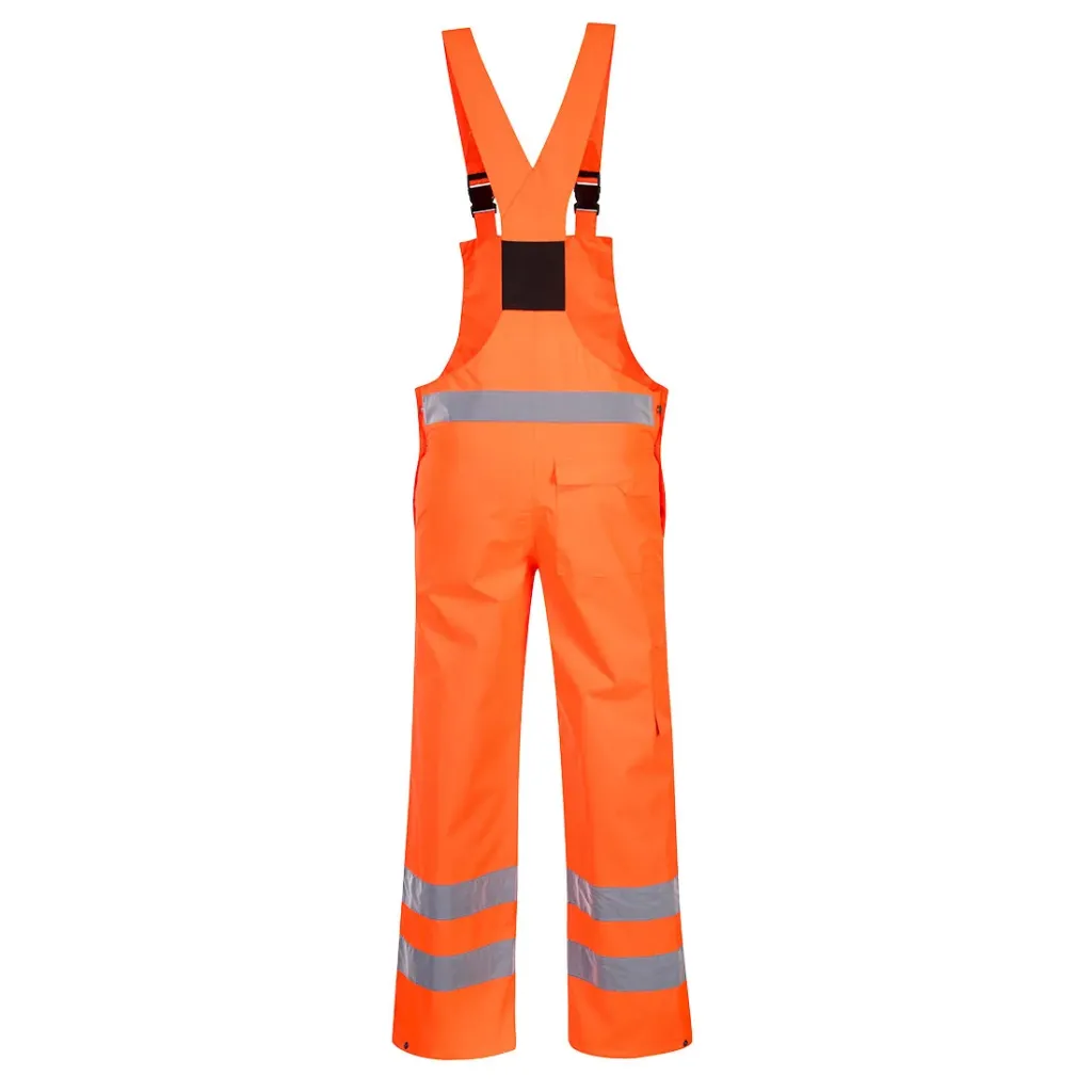 [S388ORRS] S388 - Hi-Vis Breathable Rain Bib and Brace (S)