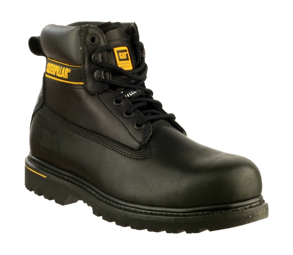 Caterpillar Holton Safety Boots Black, 6" Pad Top (6)