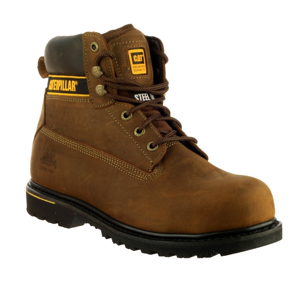 Caterpillar Holton Safety Boots Brown, 6" Pad Top