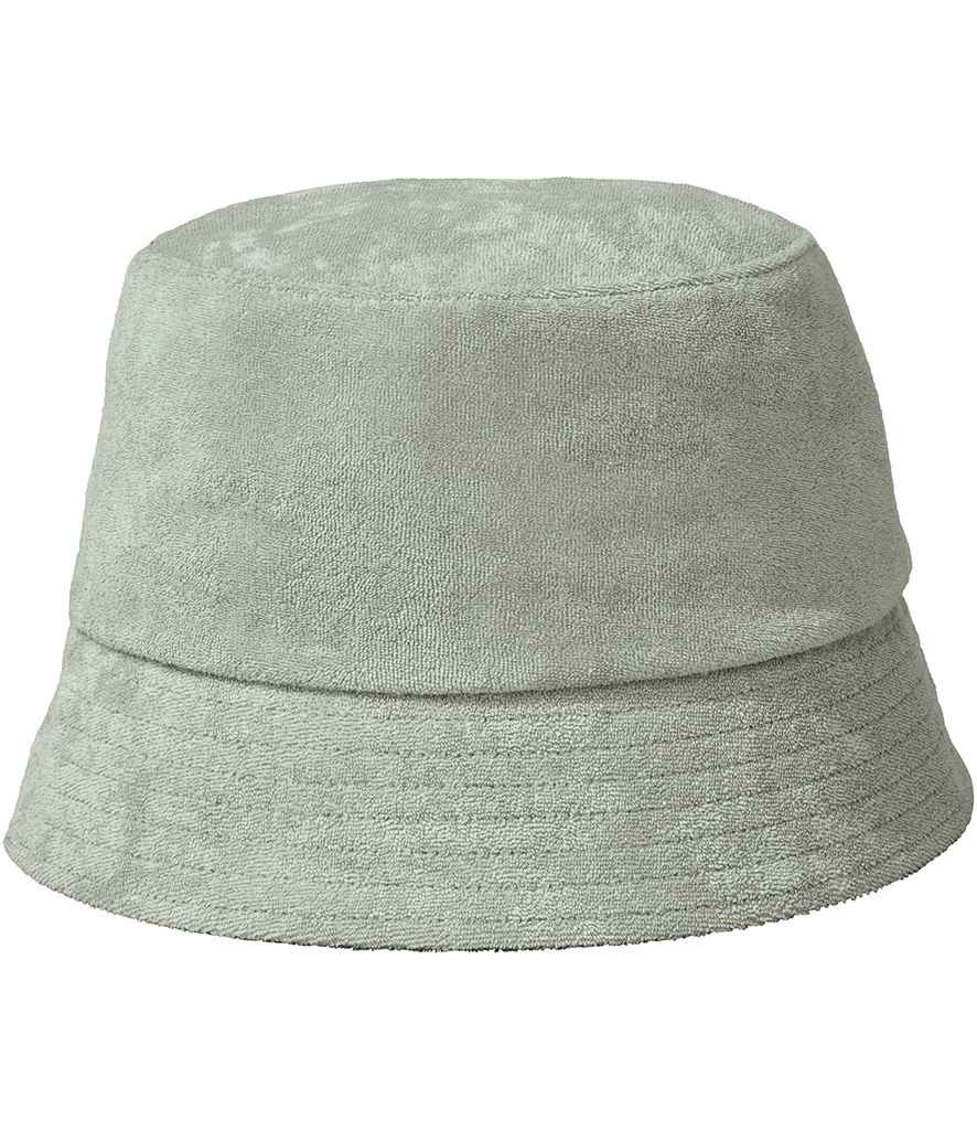 [NS017 ALG S/M] Native Spirit Terry Towel Bucket Hat (S/M, Almond Green)