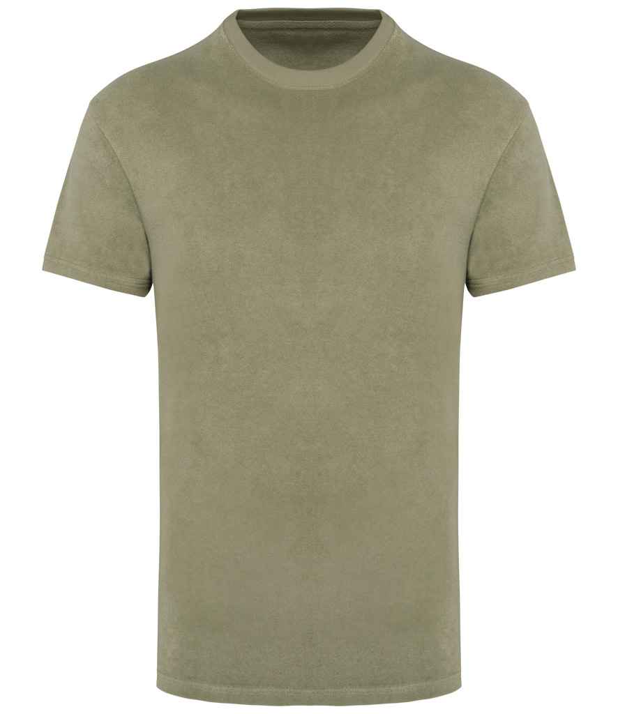 [NS311 ALG XS] Native Spirit Terry Towel T-Shirt (XS, Almond Green)
