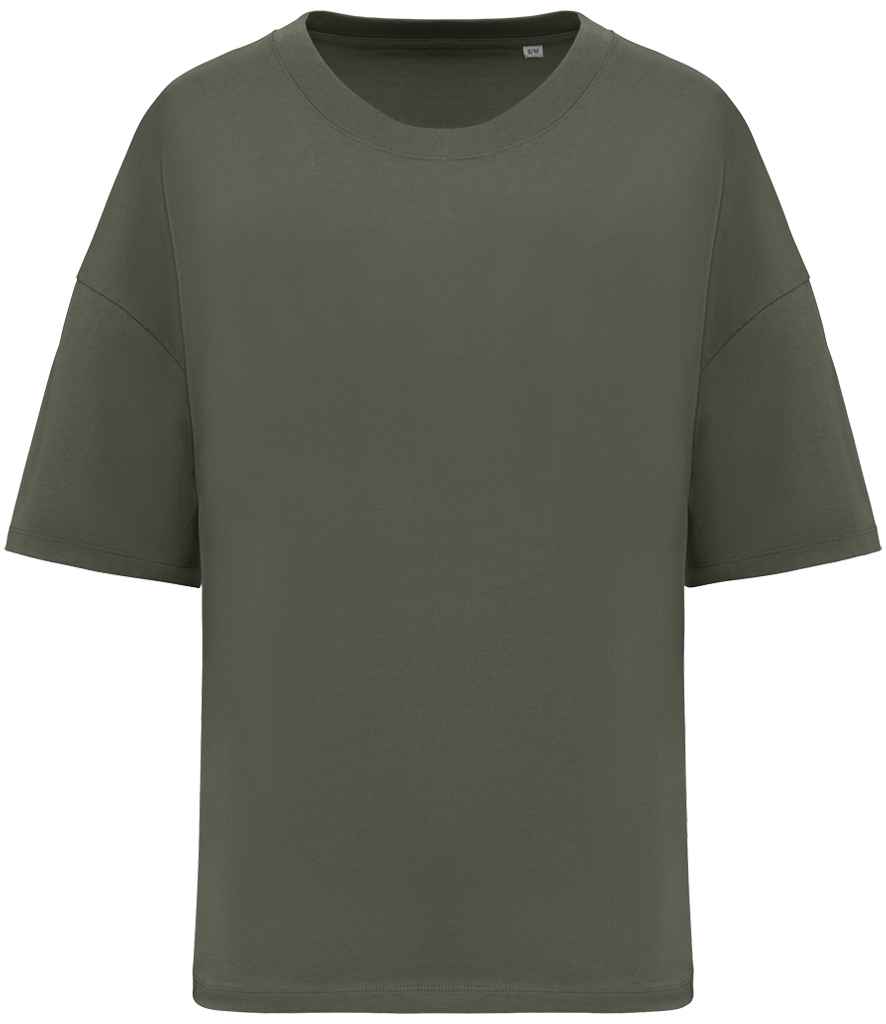 [NS313 ORK S/M] Native Spirit Ladies Oversized T-Shirt (S/M, Organic Khaki)