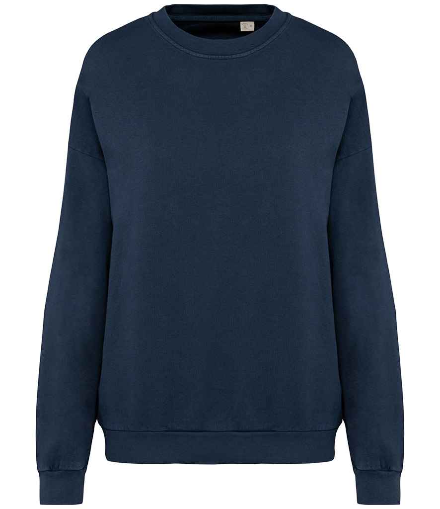 [NS415 WNV XS] Native Spirit Unisex Terry 280 Oversized Sweatshirt (XS, Washed Navy)