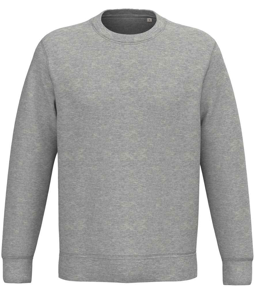 [NS443 MGH XXS] Native Spirit Unisex Crew Neck Sweatshirt (XXS, Moon Grey Heather)