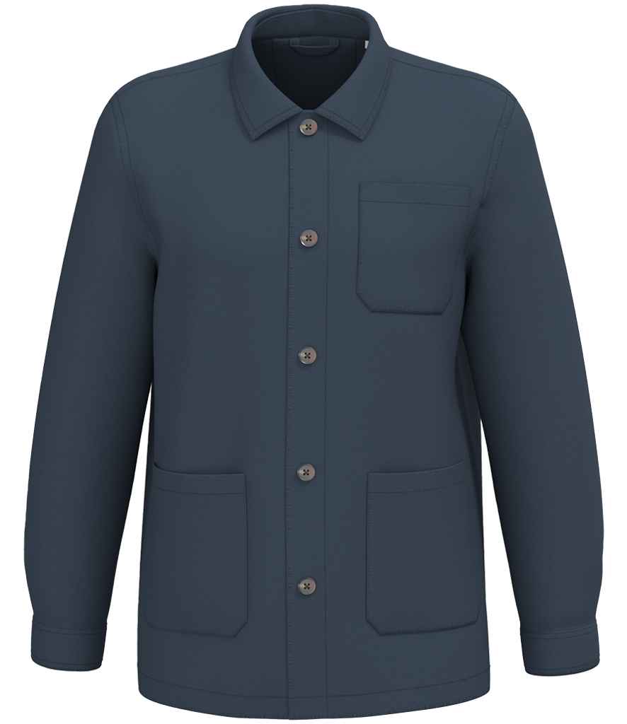 [NS611 WNV S] Native Spirit Washed Effect Work Jacket (S, Washed Navy)