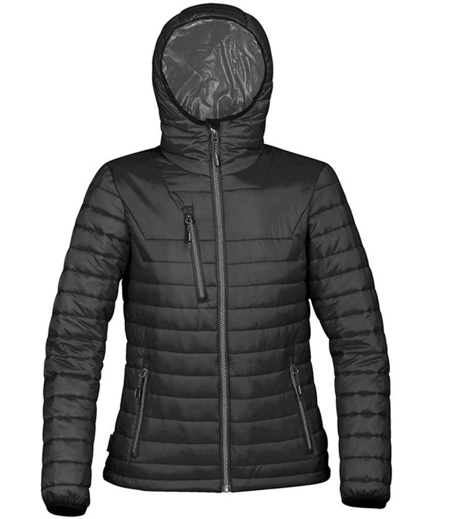 [AFP1W BK/CH XS] Stormtech Ladies Gravity Thermal Jacket (XS, Black/Charcoal)