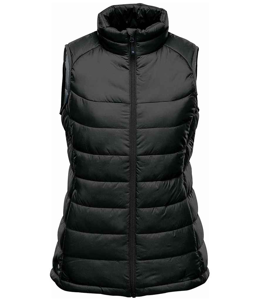 [AFV1W BK/GP XS] Stormtech Ladies Stavanger Thermal Bodywarmer (XS, Black/Graphite Grey)