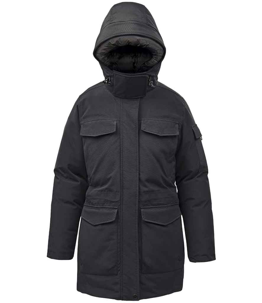 [EPK3W BK/GR XS] Stormtech Ladies Denali Parka Jacket (XS, Black/Granite)