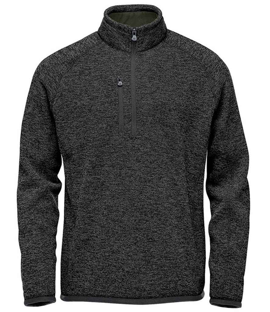 [FHP1 BKH S] Stormtech Avalante 1/4 Zip Fleece (S, Black Heather)