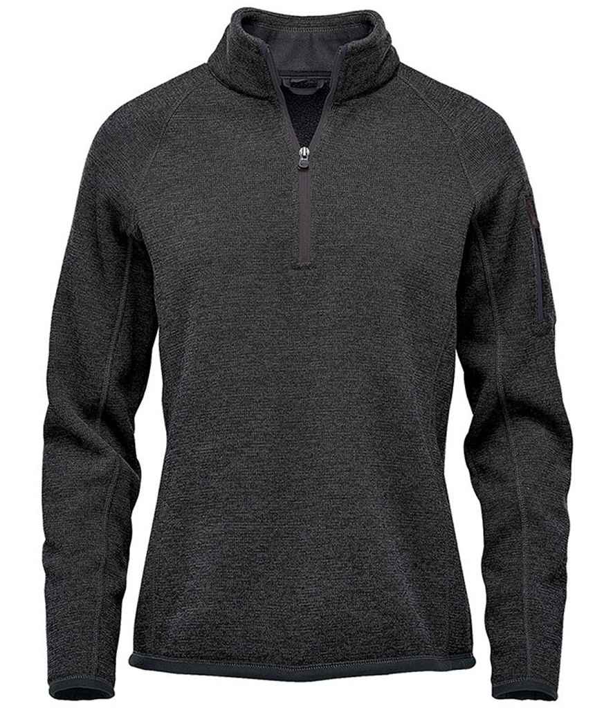 [FHP1W BKH XS] Stormtech Ladies Avalante 1/4 Zip Fleece (XS, Black Heather)