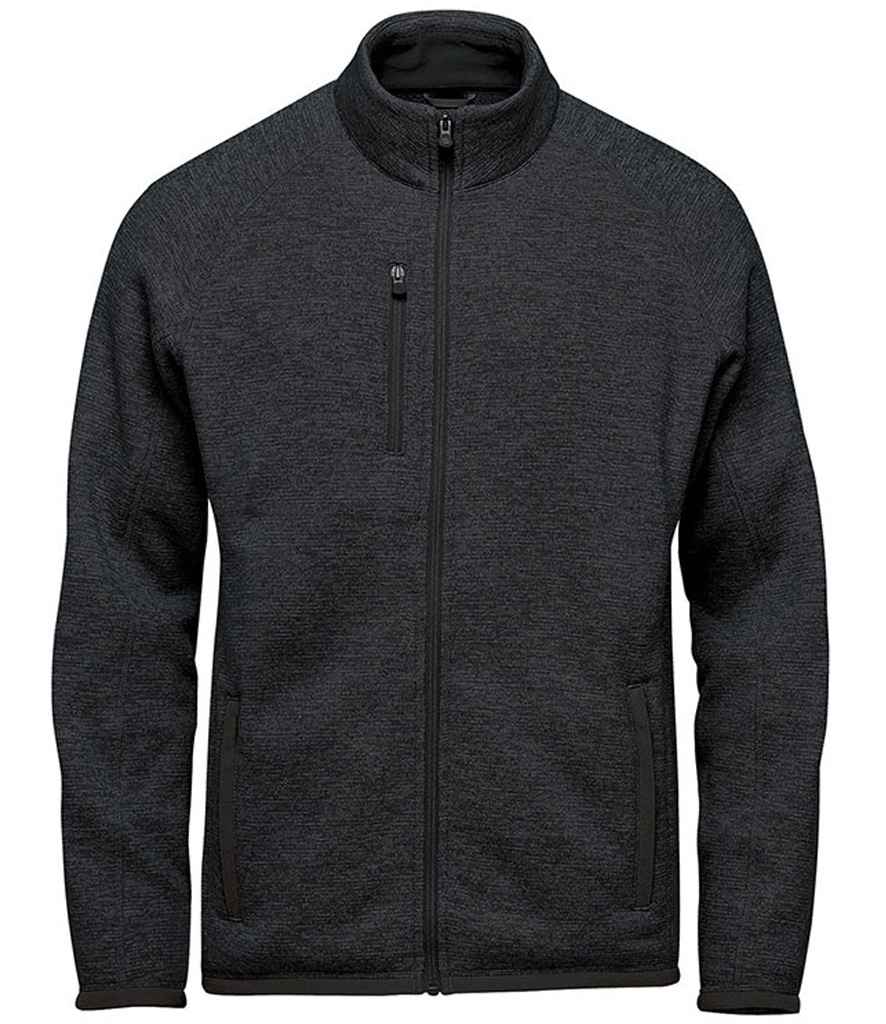 [FHZ1 BKH S] Stormtech Avalante Full Zip Knitted Fleece Jacket (S, Black Heather)