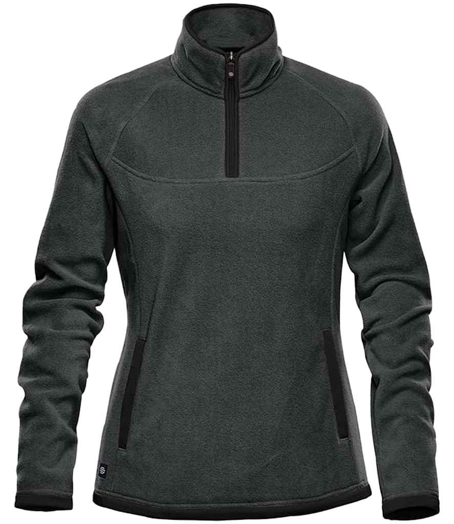 [FPL1W GP/BK XS] Stormtech Ladies Shasta Tech 1/4 Zip Fleece (XS, Graphite Grey/Black)