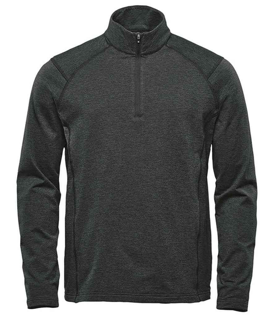 [HTZ2 BKH S] Stormtech Treeline Performance 1/4 Zip Pullover (S, Black Heather)