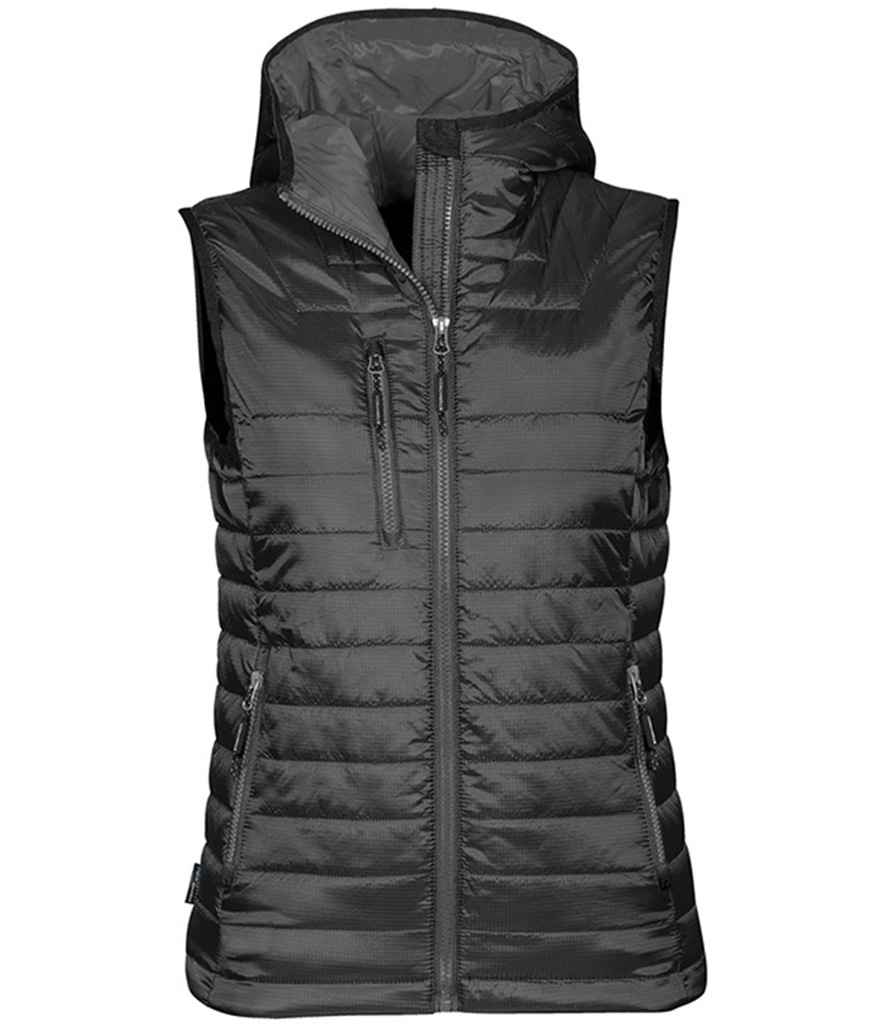 [PFV2W BK/CH XS] Stormtech Ladies Gravity Bodywarmer (XS, Black/Charcoal)