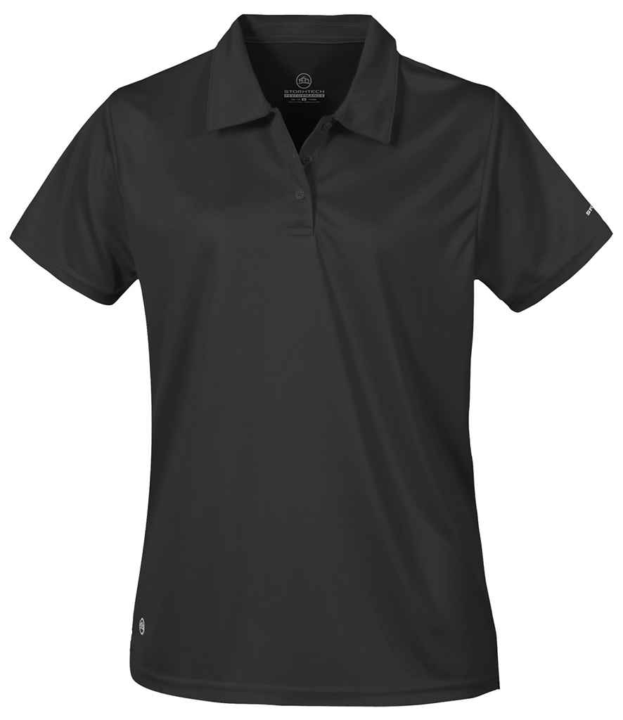 [PS1W BLK XS] Stormtech Ladies Apollo H2X-DRY® Polo Shirt (XS, Black)