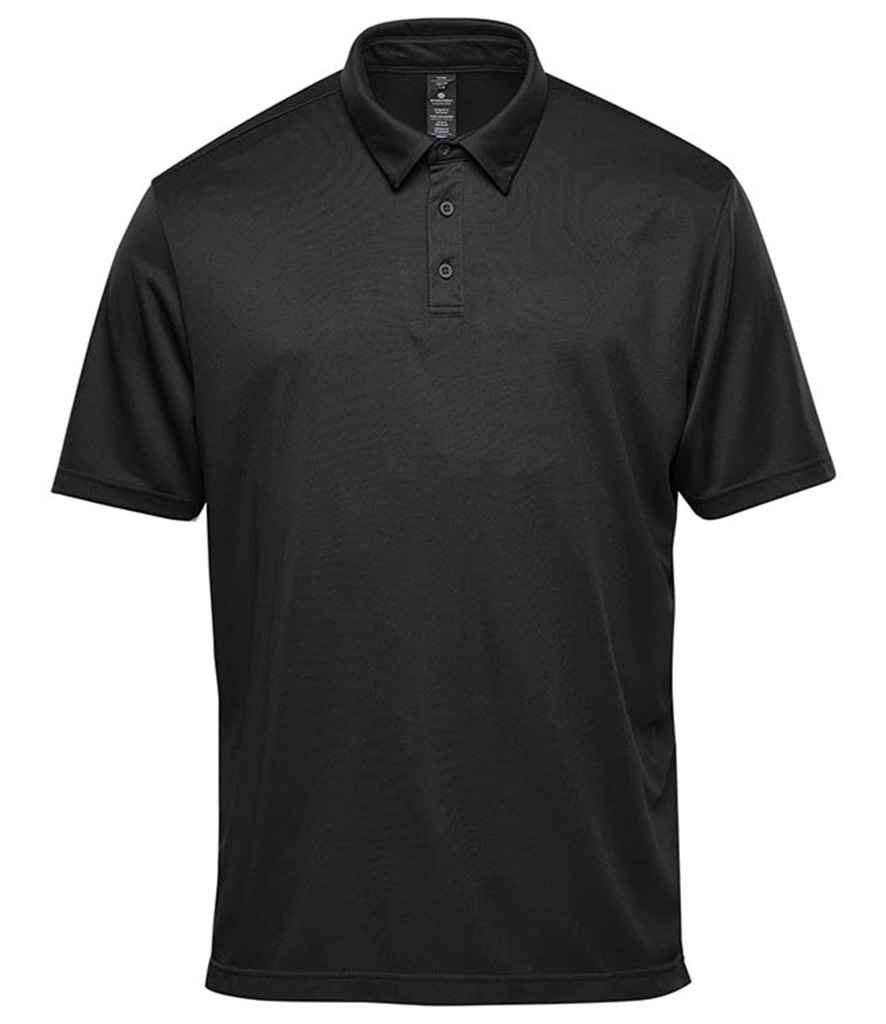 [PTS1 BLK S] Stormtech Treeline Performance Polo Shirt (S, Black)