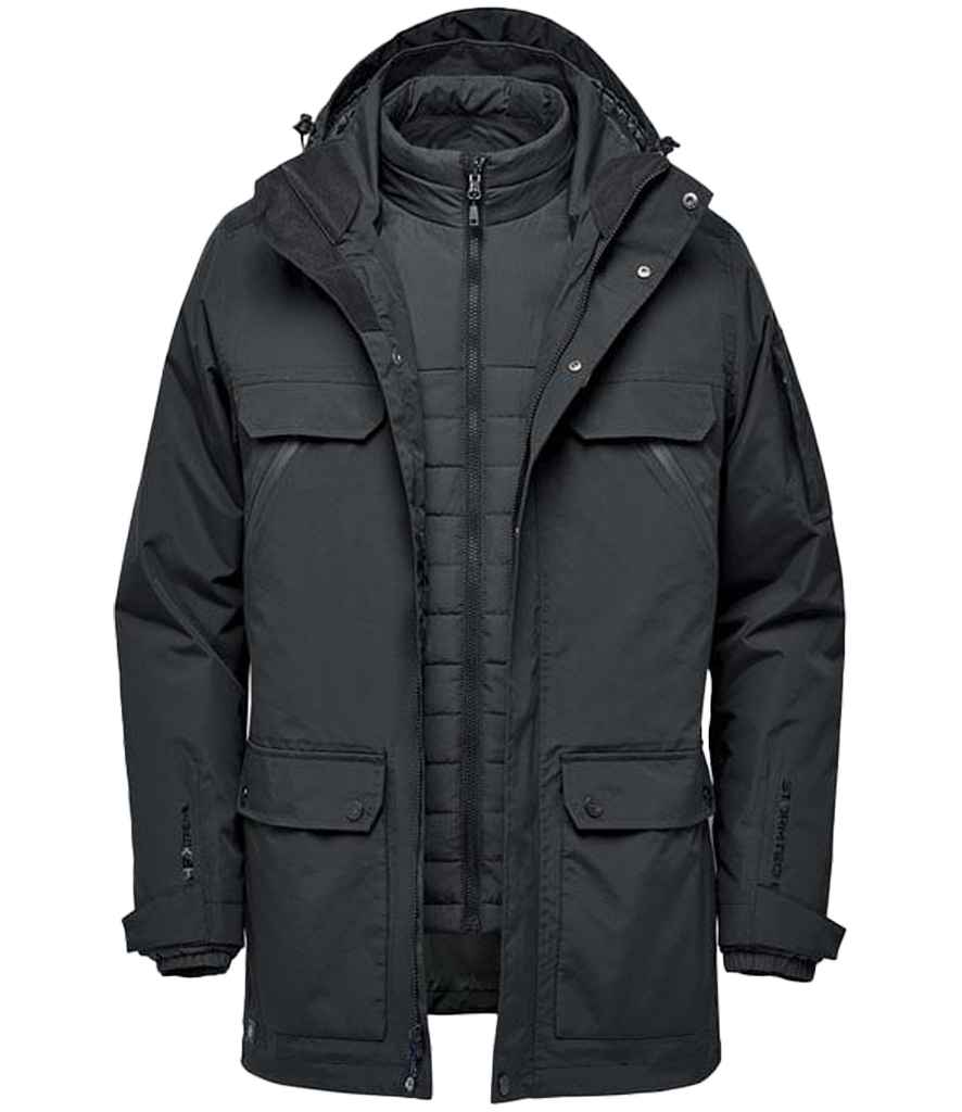 [PXR2 BLK S] Stormtech Fairbanks 5-in-1 System Jacket (S, Black)